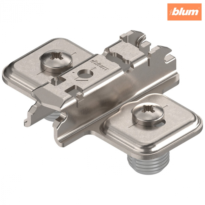 CLIP Plăcuţă de montaj, în cruce, 3 mm, oţel, reglaj pe înălţime: Gaură alungită, finisaj nichelat 174L6130.05DUEPL [1]