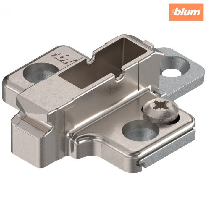 CLIP Plăcuţă de montaj, în cruce, 6 mm, Zinc, Euro-şuruburi, finisaj nichelat 175H9160 [1]