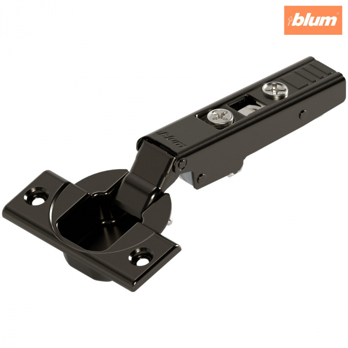 CLIP top Balama standard 110°，Uşă aplicată, fără arc, Oală: şuruburi, finisaj negru onix 70T3550 [1]