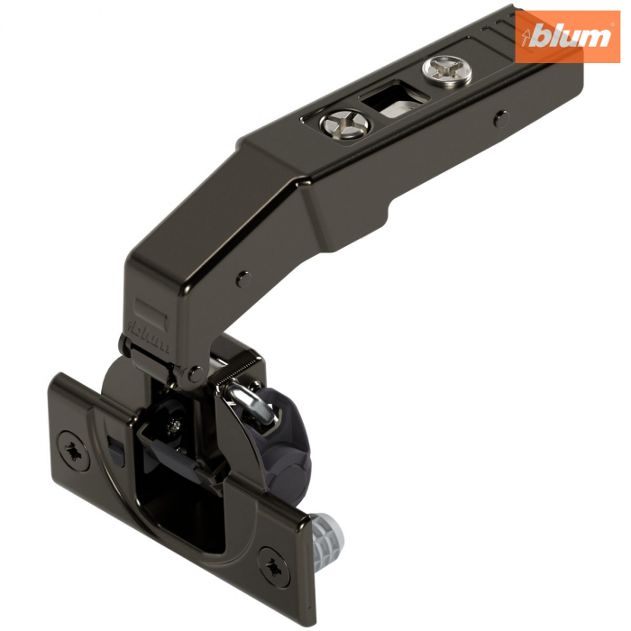 CLIP top BLUMOTION Balama pentru uşă cu lezenă 95°, încadrată, Oală: presare, finisaj negru onix 79B9580 [1]