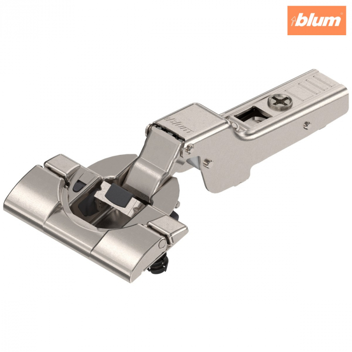 CLIP top BLUMOTION Balama standard 110°，Uşă semiaplicată, Oală: fără scule cu INSERTA, finisaj nichelat 71B3690 [1]