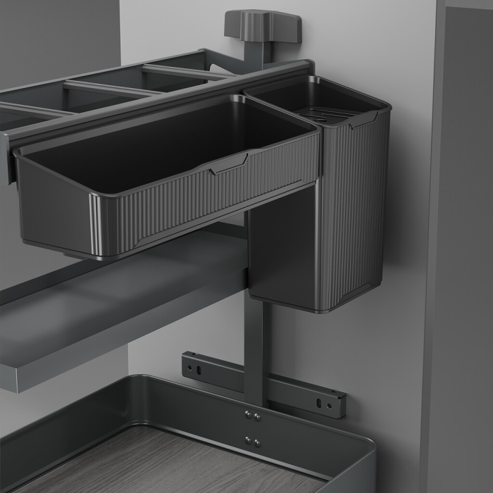 Cos Jolly Harmony cu cosuri si accesorii, cu inchidere amortizata, corp 300 mm, inaltime 700 mm, finisaj antracit [7]