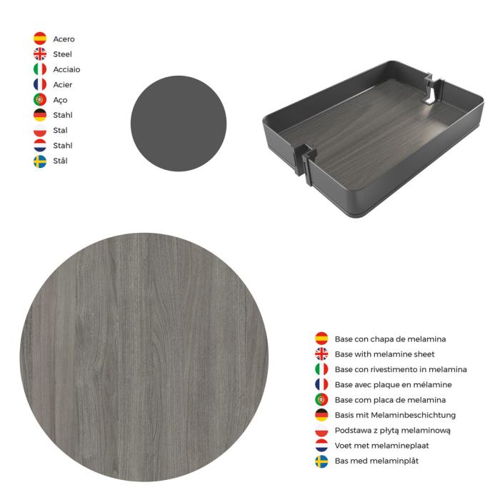 Coloana rotativa Harmony pentru bucatarie, corp 400 mm, inaltime 1780-2080 mm, finisaj antracit [16]