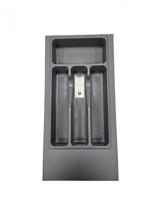 Compartimentare tacamuri pentru latime front sertar de 300 mm, finisaj gri [1]