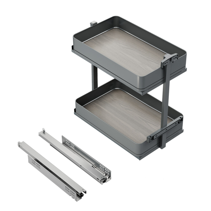 Cos Jolly Harmony cu suport si inchidere amortizata, pentru corp de 300 mm, inaltime 700 mm, finisaj antracit [11]