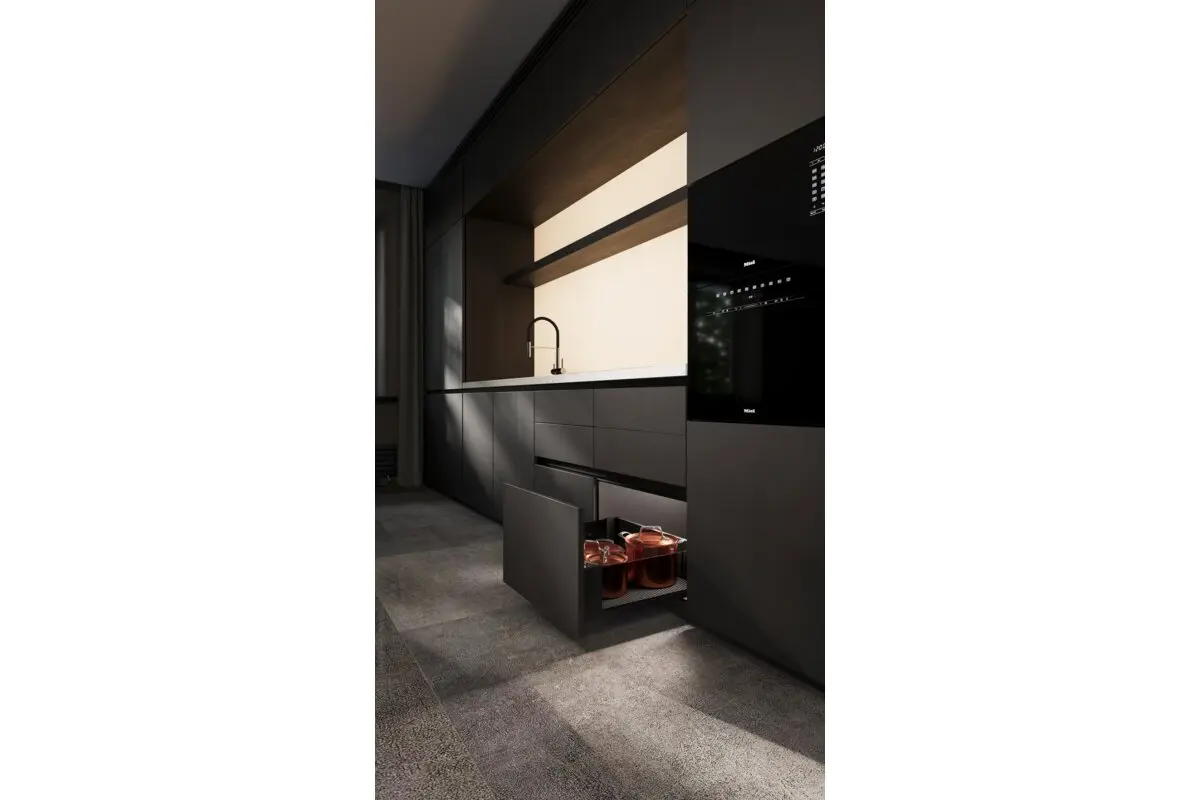 Covoras antiderapant pentru sertare negru, latime  480 mm [2]