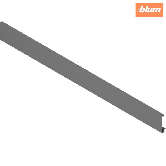 Front din aluminiu, pentru Sertar interior şi extragere interioară cu traversă, KB=1200 mm, pentru debitat, pentru MERIVOBOX, finisaj gri-orion mat ZV4.1042M [1]