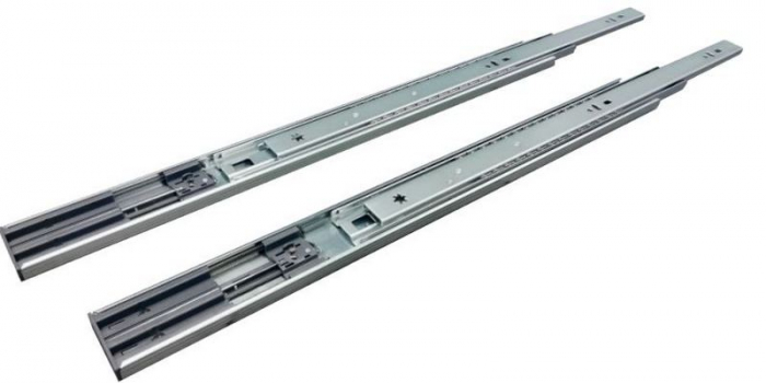 Glisiere cu bile pentru sertar cu adancimea de 450 mm, extragere totala si amortizare [1]