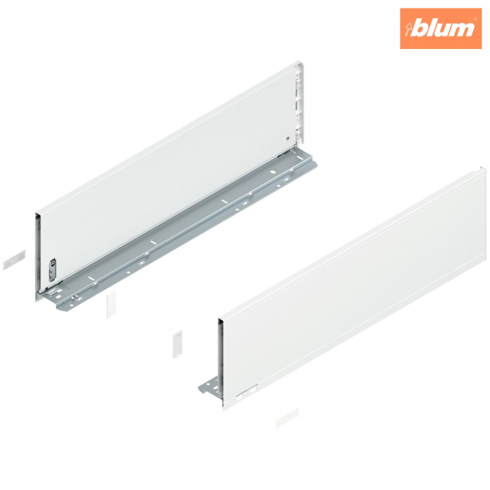 Laterală de sertar LEGRABOX, Înălţime C (177 mm), NL=600 mm, dreapta+stânga, pentru LEGRABOX pure, finisaj alb-mătase mat 770C6002S [1]