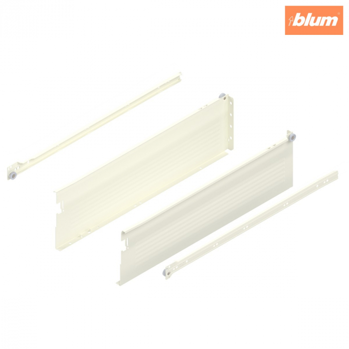 Laterală din oţel METABOX,  H (150 mm),  Extragere parţială, 25 kg, NL=550 mm, Versiune cu gheare, stânga/dreapta, finisaj R9001 albcrem 320H5500C15MX [1]