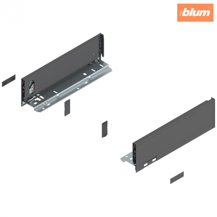 Laterală LEGRABOX, Înălţime M (90.5 mm), NL=300 mm, dreapta+stânga, pentru LEGRABOX pure, finisaj gri-orion mat 770M3002S [1]
