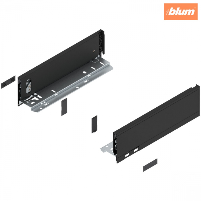 Laterală LEGRABOX, Înălţime M (90.5 mm), NL=300 mm, dreapta+stânga, pentru LEGRABOX pure, finisaj negru-carbon mat 770M3002S [1]