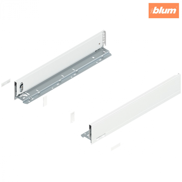 Laterală LEGRABOX, Înălţime M (90.5 mm), NL=500 mm, dreapta+stânga, pentru LEGRABOX pure, finisaj alb-mătase mat 770M5002S [1]