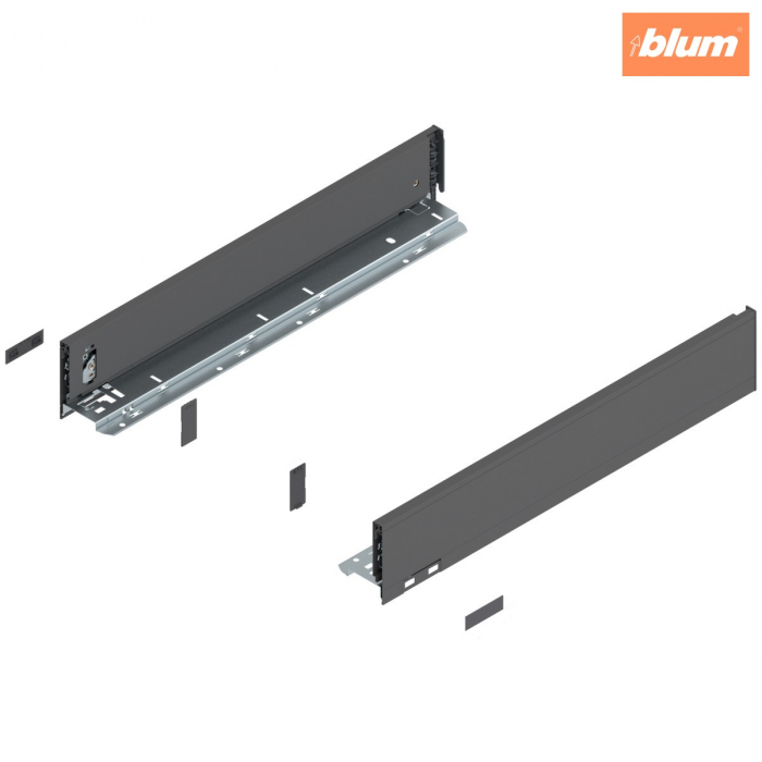 Laterală LEGRABOX, Înălţime M (90.5 mm), NL=500 mm, dreapta+stânga, pentru LEGRABOX pure, finisaj gri-orion mat 770M5002S [1]