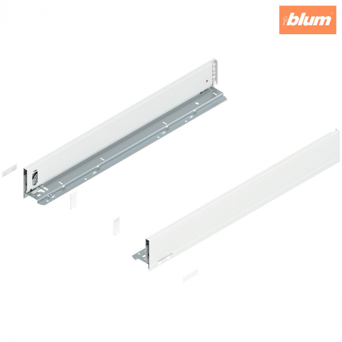 Laterală LEGRABOX, Înălţime M (90.5 mm), NL=650 mm, dreapta+stânga, pentru LEGRABOX pure, finisaj alb-mătase mat 770M6502S [1]