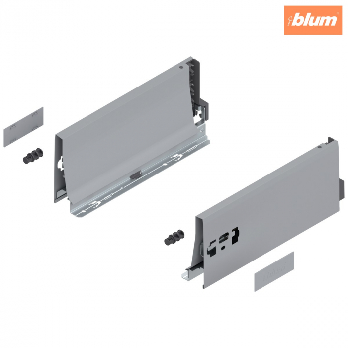 Laterală TANDEMBOX, Înălţime K (115.6 mm), NL=270 mm, dreapta+stânga, pentru TANDEMBOX antaro, finisaj R9006 gri aluminiu 378K2702SA [1]