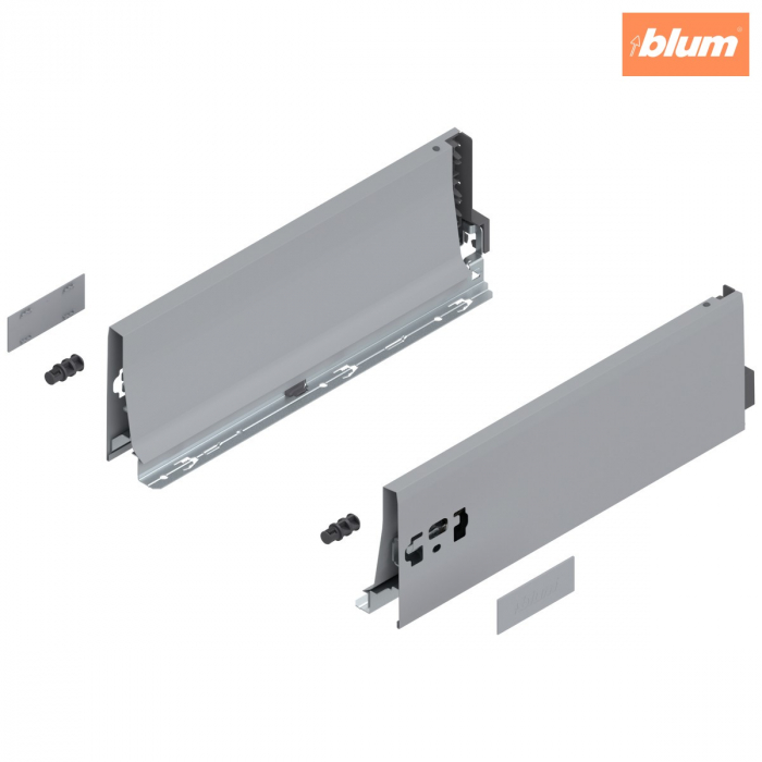 Laterală TANDEMBOX, Înălţime K (115.6 mm), NL=350 mm, dreapta+stânga, pentru TANDEMBOX antaro, finisaj R9006 gri aluminiu 378K3502SA [1]
