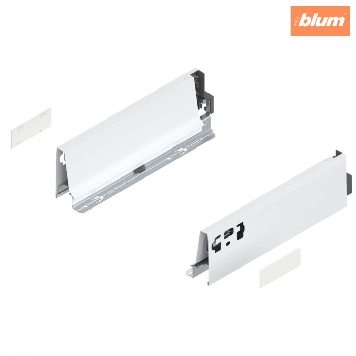 Laterală TANDEMBOX, Înălţime M (83.6 mm), NL=270 mm, dreapta+stânga, pentru TANDEMBOX antaro, finisaj în culoare "Seidenweiss" (alb sidefat) 378M2702SA [1]