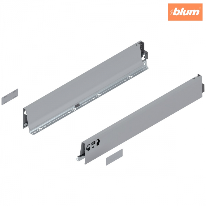 Laterală TANDEMBOX, Înălţime M (83.6 mm), NL=550 mm, dreapta+stânga, pentru TANDEMBOX antaro, finisaj R9006 gri aluminiu 378M5502SA [1]