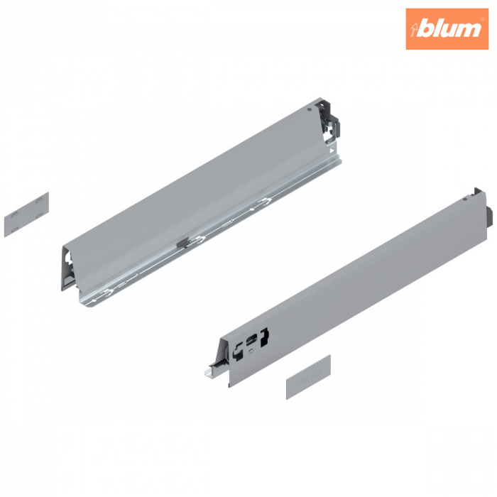 Laterală TANDEMBOX, Înălţime N (68.5 mm), NL=450 mm, dreapta+stânga, pentru TANDEMBOX antaro, finisaj R9006 gri aluminiu 378N4502SA [1]
