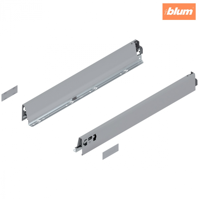 Laterală TANDEMBOX, Înălţime N (68.5 mm), NL=550 mm, dreapta+stânga, pentru TANDEMBOX antaro, finisaj R9006 gri aluminiu 378N5502SA [1]