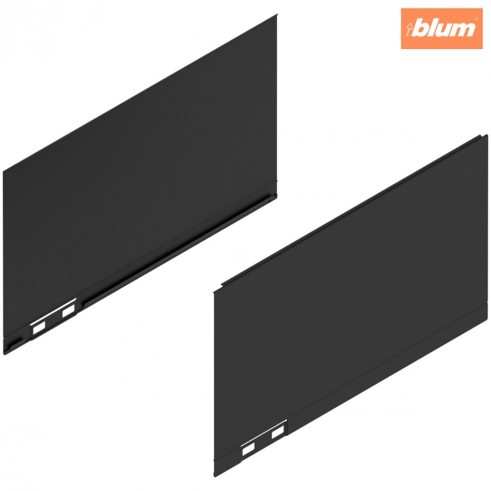 LEGRABOX Element decorativ, Înălţime C (177 mm), NL=300 mm, dreapta+stânga, finisaj negru-carbon mat 770C300AS [1]