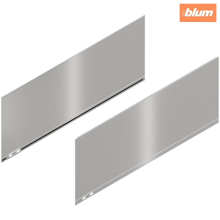 LEGRABOX Element decorativ, Înălţime F (241 mm), NL=600 mm, dreapta+stânga, finisaj inox periat-lăcuit 770F600AI [1]