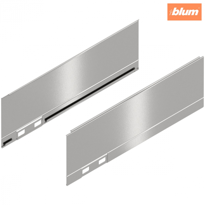 LEGRABOX Element decorativ, Înălţime M (90.5 mm), NL=270 mm, dreapta+stânga, finisaj inox periat-lăcuit 770M270AI [1]