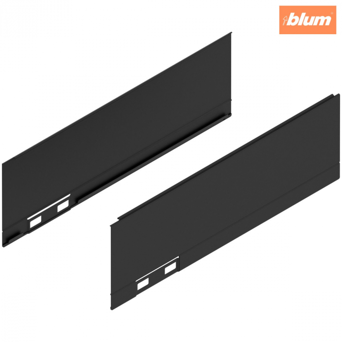LEGRABOX Element decorativ, Înălţime M (90.5 mm), NL=270 mm, dreapta+stânga, finisaj negru-carbon mat 770M270AS [1]
