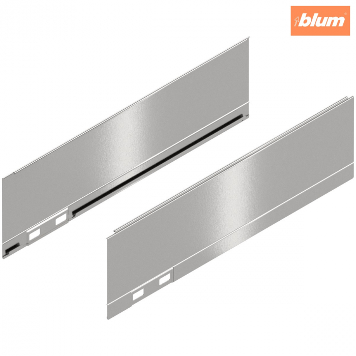 LEGRABOX Element decorativ, Înălţime M (90.5 mm), NL=300 mm, dreapta+stânga, finisaj inox periat-lăcuit 770M300AI [1]