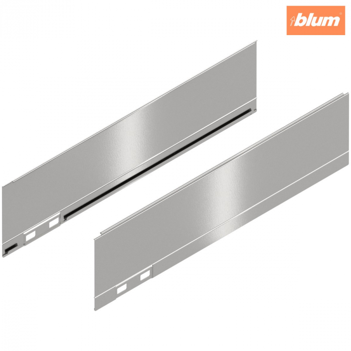 LEGRABOX Element decorativ, Înălţime M (90.5 mm), NL=350 mm, dreapta+stânga, finisaj inox periat-lăcuit 770M350AI [1]
