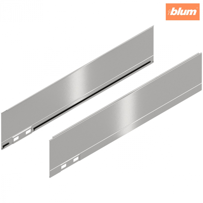 LEGRABOX Element decorativ, Înălţime M (90.5 mm), NL=400 mm, dreapta+stânga, finisaj inox periat-lăcuit 770M400AI [1]