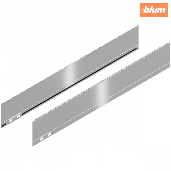 LEGRABOX Element decorativ, Înălţime M (90.5 mm), NL=550 mm, dreapta+stânga, finisaj inox periat-lăcuit 770M550AI [1]