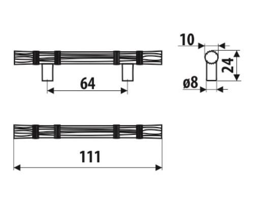Maner metalic antichizat alama patinata UR05 [2]