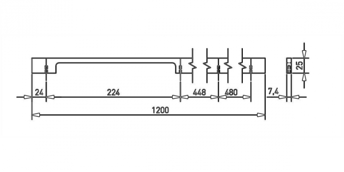 Maner metalic auriu periat UA-EXTEND-1200-22 [5]