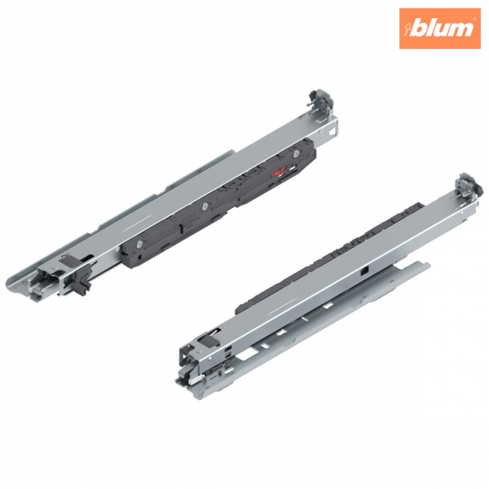 MOVENTO cu BLUMOTION S, Extragere totală, Glisare, 40 kg, NL=400 mm, pt cuplaj, Montare fund corp, stânga/dreapta, finisaj zincat 760H4000SU [1]