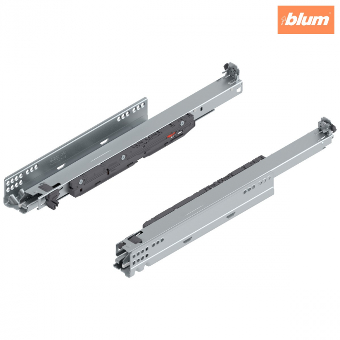 MOVENTO cu BLUMOTION S, Extragere totală, Glisare, 40 kg, NL=450 mm, pt cuplaj, stânga/dreapta, finisaj zincat 760H4500S [1]