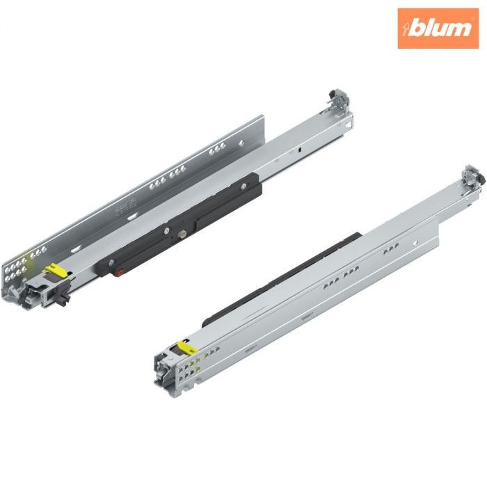 MOVENTO cu TIP-ON, Extragere totală, Glisare, 70 kg, NL=520 mm, pt cuplaj, stânga/dreapta, finisaj zincat 766H5200T [1]