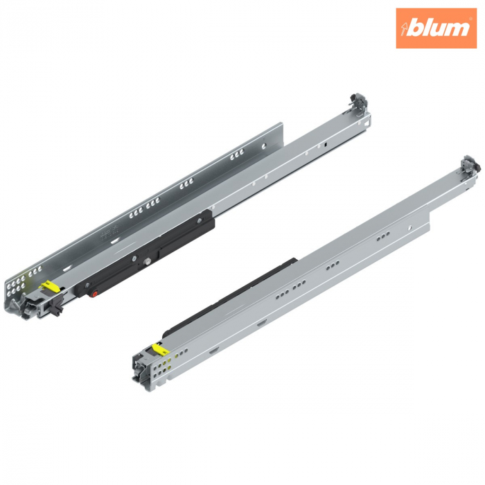 MOVENTO cu TIP-ON, Extragere totală, Glisare, 70 kg, NL=650 mm, pt cuplaj, stânga/dreapta, finisaj zincat 766H6500T [1]