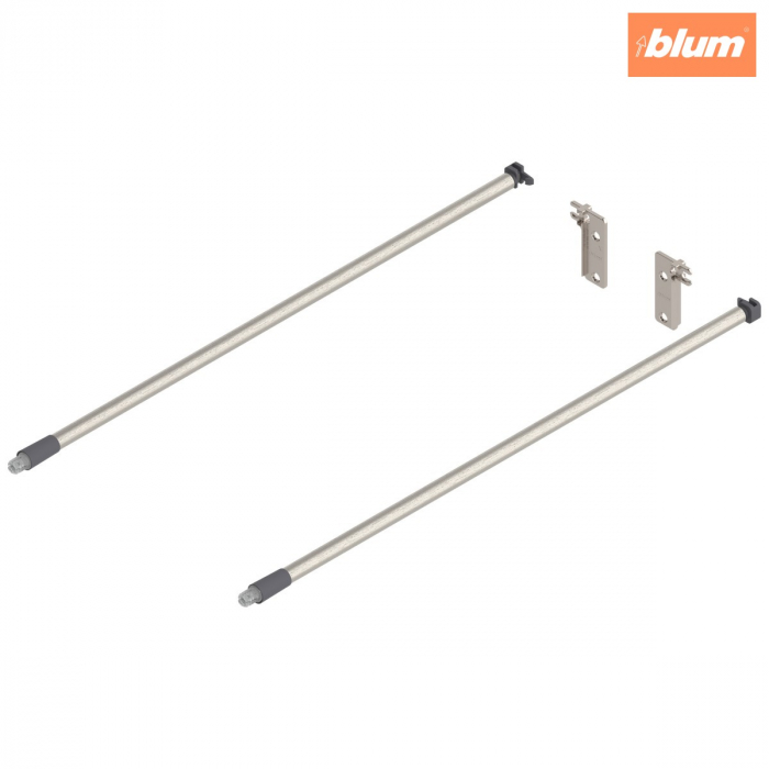 MOVENTO/TANDEM Lonjeron (stânga/dreapta), NL=450 mm, ZRR.9000 Suport lonjeron spate inclus, finisaj elox.cul.inox2/gri-praf ZRE.413A.IDREL [1]