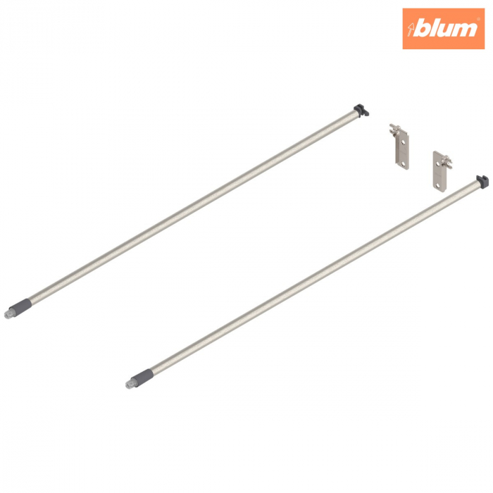 MOVENTO/TANDEM Lonjeron (stânga/dreapta), NL=600 mm, ZRR.9000 Suport lonjeron spate inclus, finisaj elox.cul.inox2/gri-praf ZRE.563A.IDREL [1]