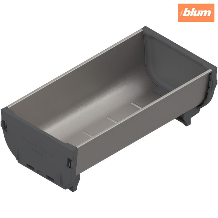 ORGA-LINE Casetă, Lungime=176 mm, Lăţime=88 mm, finisaj inox-periat/gri închis ZSI.020SI [1]