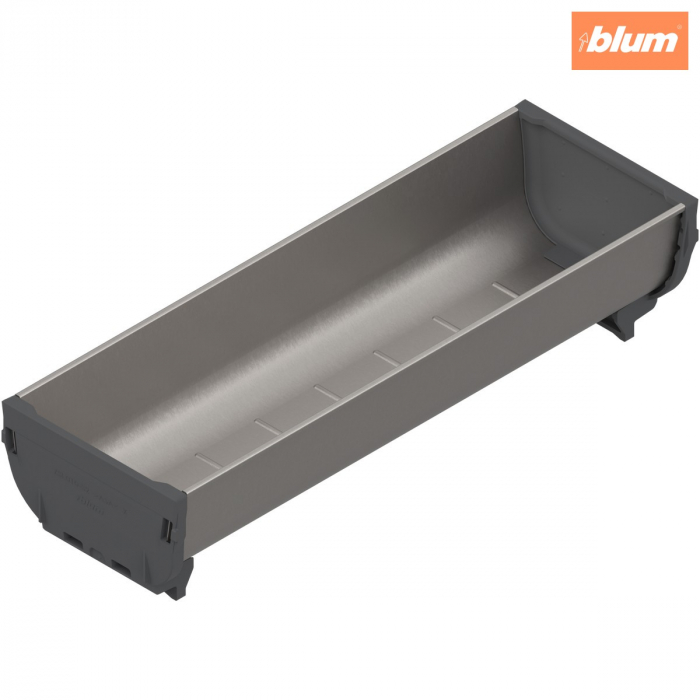 ORGA-LINE Casetă, Lungime=264 mm, Lăţime=88 mm, finisaj inox-periat/gri închis ZSI.030SI [1]