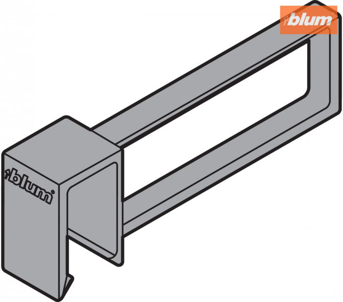 ORGA-LINE Separator longitudinal pentru traversă, pentru TANDEMBOX antaro, finisaj gri-aluminiu ZRU.11F0 [2]