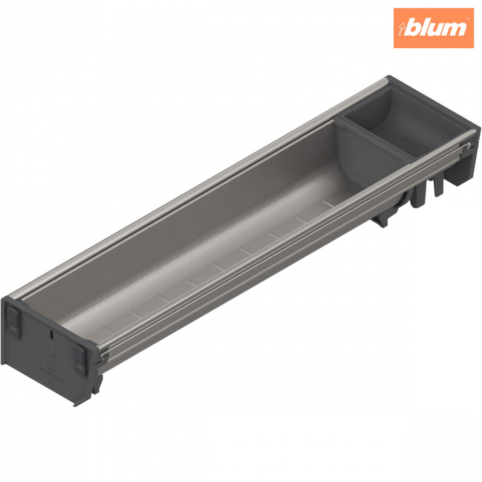 ORGA-LINE Set de casete (cu ocupare parţială), pentru TANDEMBOX Sertar, NL=450 mm, KB=275 mm, Lăţime=103 mm, finisaj inox-periat/gri închis ZSI.450BI1NORGA-BE [1]