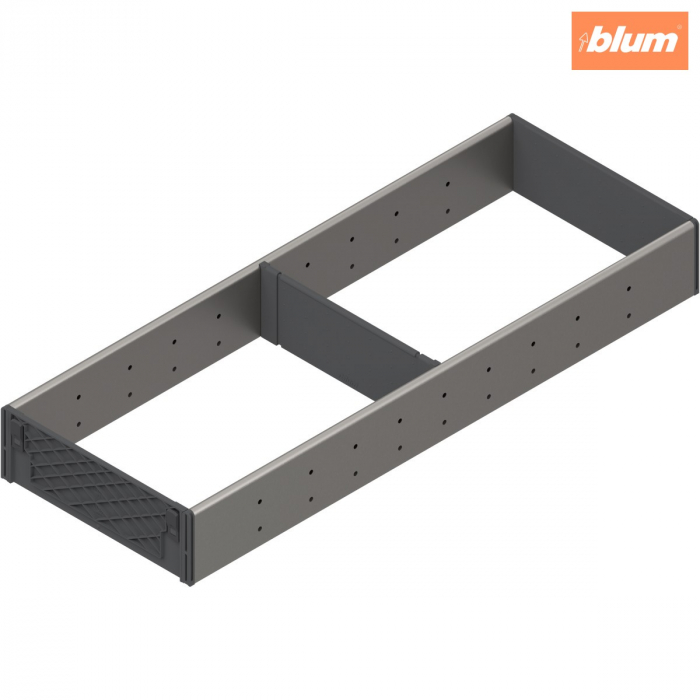 ORGA-LINE Set de compartimentare (cu ocupare parţială), pentru TANDEMBOX Sertar, NL=550 mm, KB=350 mm, Lăţime=194 mm, finisaj inox-periat/gri închis ZSI.550FI2NORGA-FE [1]
