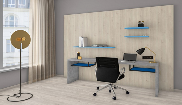 PAL melaminat Egger, Albastru Delft U525 ST9, 2800x2070x18 mm [2]