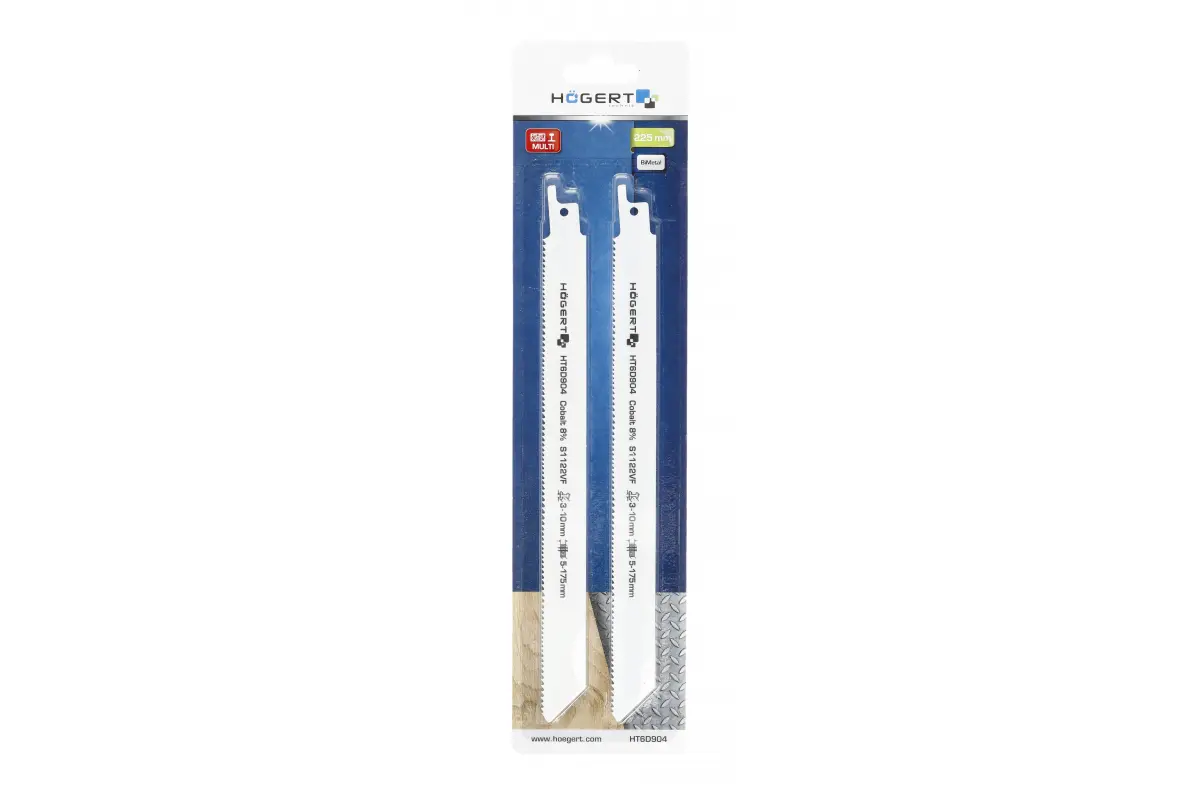 Panza fierastrau sabie,  pentru lemn, plastic, aluminiu, 210x230x0.9 mm, set 2 buc HT6D904 [2]