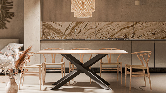 Picior masa central Spider finisaj negru [2]