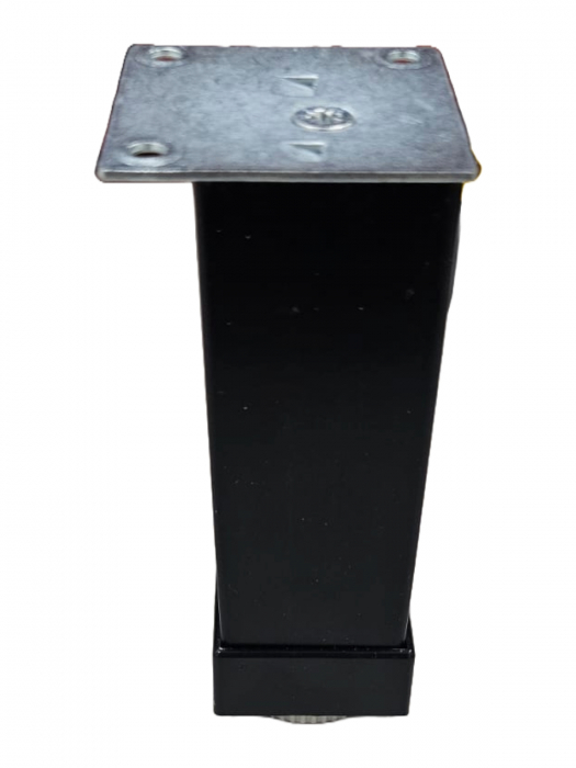 Picior mobilier aluminiu 40x40 H=120 mm, finisaj negru [2]